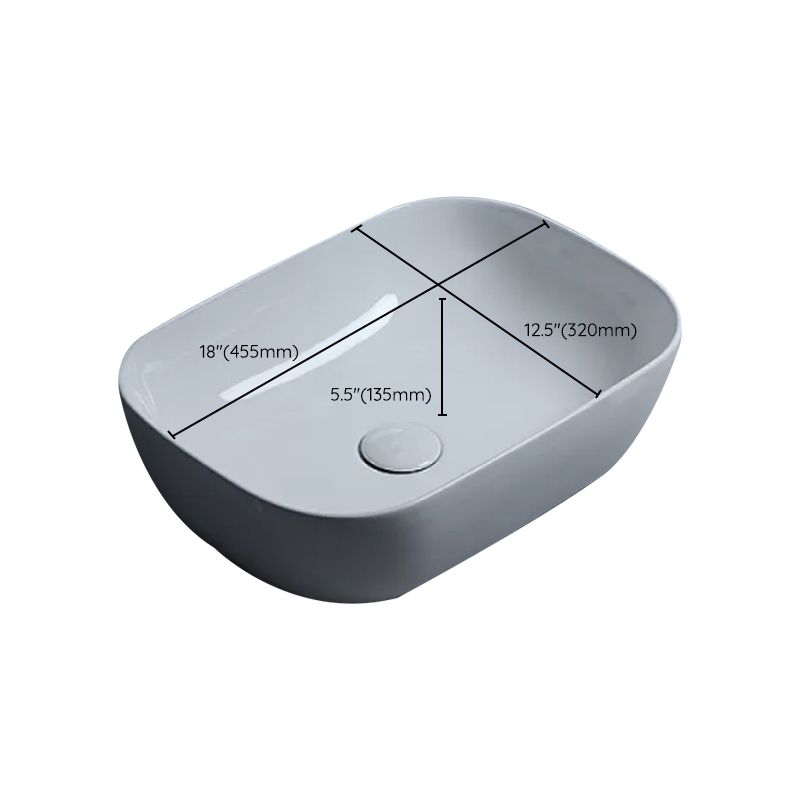 Traditional Vessel Bathroom Sink Porcelain with Faucet Basin Sink Clearhalo 'Bathroom Remodel & Bathroom Fixtures' 'Bathroom Sinks & Faucet Components' 'Bathroom Sinks' 'bathroom_sink' 'Home Improvement' 'home_improvement' 'home_improvement_bathroom_sink' 1200x1200_755befd9-1af4-42f9-97f9-22999c13dfb2