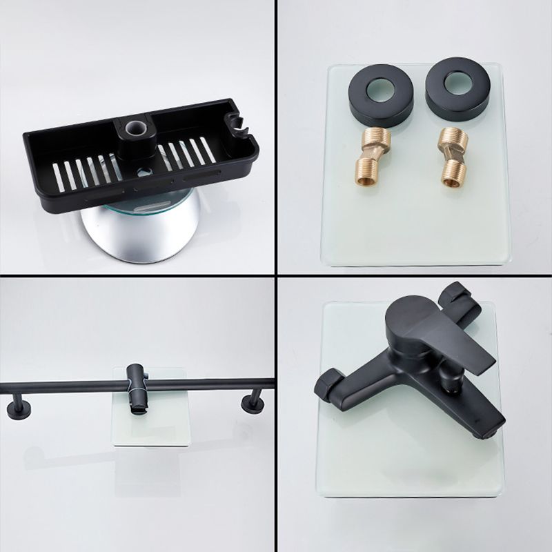 Brass Wall Mounted Shower System Single Hand Shower with Lever Handle Clearhalo 'Bathroom Remodel & Bathroom Fixtures' 'Home Improvement' 'home_improvement' 'home_improvement_shower_faucets' 'Shower Faucets & Systems' 'shower_faucets' 'Showers & Bathtubs Plumbing' 'Showers & Bathtubs' 1200x1200_75711778-e1b5-4d80-858c-78ef0e118a84