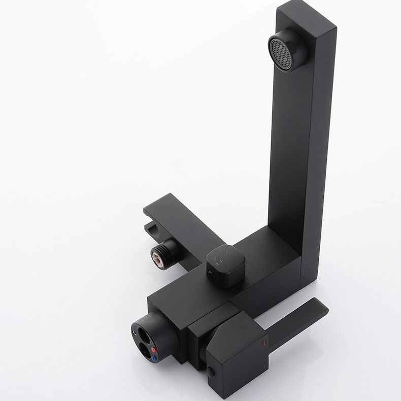 Modern Free Standing Tub Filler Faucet Copper with Handheld Shower Tub Filler Clearhalo 'Bathroom Remodel & Bathroom Fixtures' 'Bathtub Faucets' 'bathtub_faucets' 'Home Improvement' 'home_improvement' 'home_improvement_bathtub_faucets' 1200x1200_7581f57e-0540-4691-8745-91fd91cb8c0b