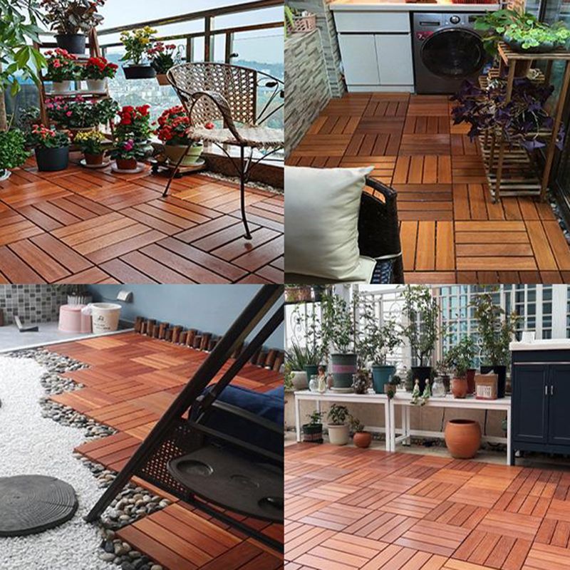 Modern Floor Bullnose Click-Locking Wood Tile Set for Patio Garden Clearhalo 'Flooring 'Hardwood Flooring' 'hardwood_flooring' 'Home Improvement' 'home_improvement' 'home_improvement_hardwood_flooring' Walls and Ceiling' 1200x1200_758a5aaf-783e-4c44-b3f1-34cb25429fc1
