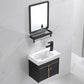 Modern Vanity Set Wall-mounted Ceramic Sink Black Faucet Vanity with Mirror Clearhalo 'Bathroom Remodel & Bathroom Fixtures' 'Bathroom Vanities' 'bathroom_vanities' 'Home Improvement' 'home_improvement' 'home_improvement_bathroom_vanities' 1200x1200_75950553-c3ef-4879-984c-3efc99e5e528