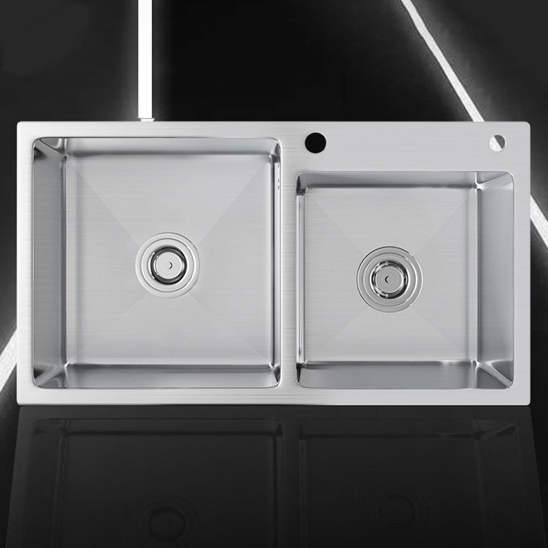 Modern Kitchen Bar Sink Stainless Steel with Drain Strainer Kit and Soap Dispenser Sink Clearhalo 'Home Improvement' 'home_improvement' 'home_improvement_kitchen_sinks' 'Kitchen Remodel & Kitchen Fixtures' 'Kitchen Sinks & Faucet Components' 'Kitchen Sinks' 'kitchen_sinks' 1200x1200_75a20c78-72ac-426e-b017-3afaea2249e8