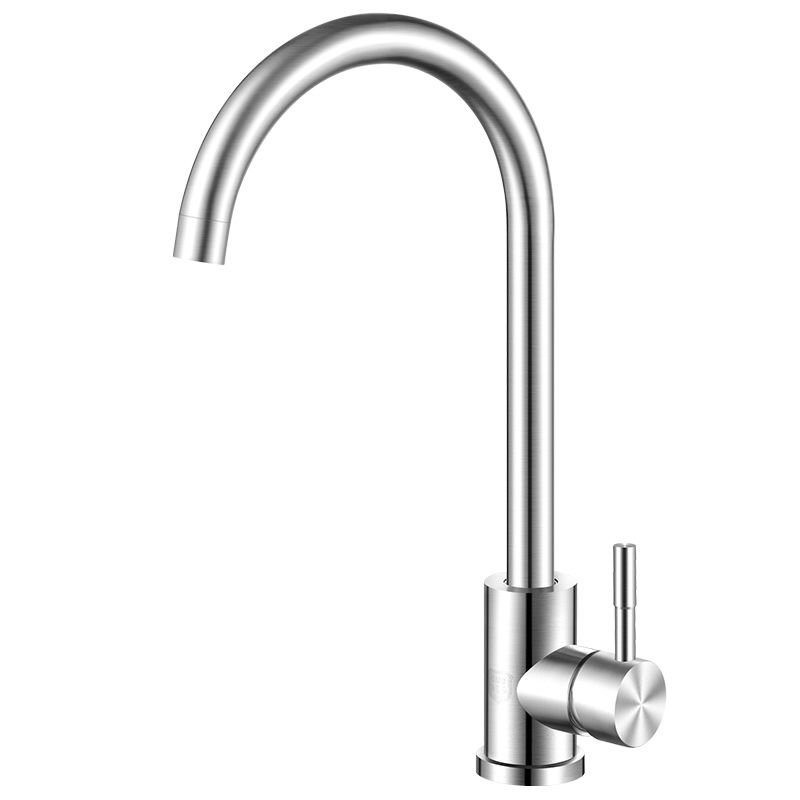 Modern Kitchen Bar Faucet 304 Stainless Steel Lever Handles High Arch Sink Faucet Clearhalo 'Home Improvement' 'home_improvement' 'home_improvement_kitchen_faucets' 'Kitchen Faucets' 'Kitchen Remodel & Kitchen Fixtures' 'Kitchen Sinks & Faucet Components' 'kitchen_faucets' 1200x1200_75a92d28-09fb-4f75-9ea1-7e472a03e6f1
