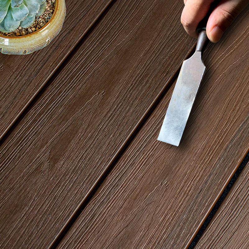 Outdoor WPC Flooring Rectangle Modern Style Nail Wood Flooring Clearhalo 'Flooring 'Hardwood Flooring' 'hardwood_flooring' 'Home Improvement' 'home_improvement' 'home_improvement_hardwood_flooring' Walls and Ceiling' 1200x1200_75b2d8bc-81a1-4dc5-a2c8-faba61d93e51