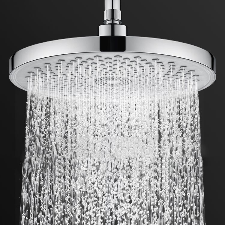 Round Fixed Shower Metal Modern Shower Head Combo Head for Bathroom Clearhalo 'Bathroom Remodel & Bathroom Fixtures' 'Home Improvement' 'home_improvement' 'home_improvement_shower_heads' 'Shower Heads' 'shower_heads' 'Showers & Bathtubs Plumbing' 'Showers & Bathtubs' 1200x1200_75bbaf63-4627-4c3f-b2f1-a8ab773bb51c