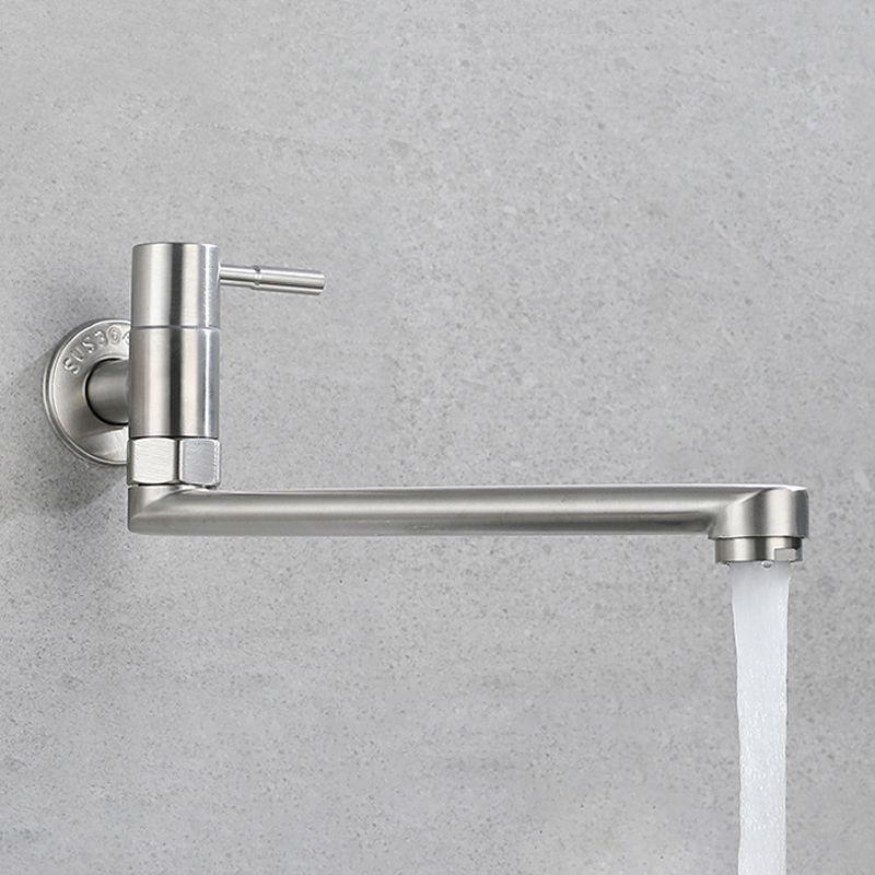Kitchen Faucet Pot Filler Single Handle Swivel Stainless Steel Kitchen Faucet Clearhalo 'Home Improvement' 'home_improvement' 'home_improvement_kitchen_faucets' 'Kitchen Faucets' 'Kitchen Remodel & Kitchen Fixtures' 'Kitchen Sinks & Faucet Components' 'kitchen_faucets' 1200x1200_75ca9f58-67e5-409a-9dbd-387c45c7e655