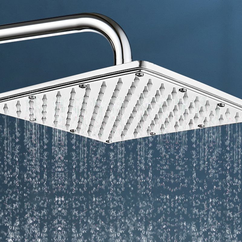 Fixed Square Shower Head Standard Spray Pattern Large Shower Head Clearhalo 'Bathroom Remodel & Bathroom Fixtures' 'Home Improvement' 'home_improvement' 'home_improvement_shower_heads' 'Shower Heads' 'shower_heads' 'Showers & Bathtubs Plumbing' 'Showers & Bathtubs' 1200x1200_760b25f9-c62d-4704-bb29-aa3addf2a578