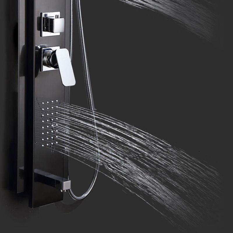 Contemporary Shower System Slide Bar Dual Shower Head Thermostatic Wall Mounted Shower Set Clearhalo 'Bathroom Remodel & Bathroom Fixtures' 'Home Improvement' 'home_improvement' 'home_improvement_shower_faucets' 'Shower Faucets & Systems' 'shower_faucets' 'Showers & Bathtubs Plumbing' 'Showers & Bathtubs' 1200x1200_7614af5b-2a90-4228-957d-da7babcb3ccc