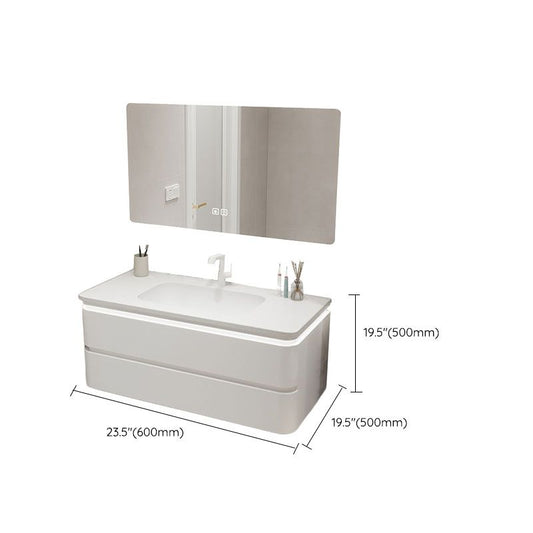 Wall Mount Modern Bathroom Vanity Set with Mirror Faucet Sink Clearhalo 'Bathroom Remodel & Bathroom Fixtures' 'Bathroom Vanities' 'bathroom_vanities' 'Home Improvement' 'home_improvement' 'home_improvement_bathroom_vanities' 1200x1200_7618fc25-6f34-4f5a-b16b-732d25ba6023