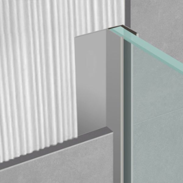 Black Tempered Shower Bath Door Semi-Frameless Transparent Shower Bath Door Clearhalo 'Bathroom Remodel & Bathroom Fixtures' 'Home Improvement' 'home_improvement' 'home_improvement_shower_tub_doors' 'Shower and Tub Doors' 'shower_tub_doors' 'Showers & Bathtubs' 1200x1200_763a887d-7ef2-4aef-8a57-7e109067d116