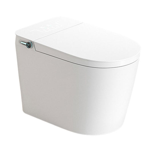 Ceramic Contemporary Elongated White Foot Sensor with Unlimited Warm Water Floor Standing Bidet Clearhalo 'Bathroom Remodel & Bathroom Fixtures' 'Bidets' 'Home Improvement' 'home_improvement' 'home_improvement_bidets' 'Toilets & Bidets' 1200x1200_763b263f-ffd1-4d10-be48-60827b924823