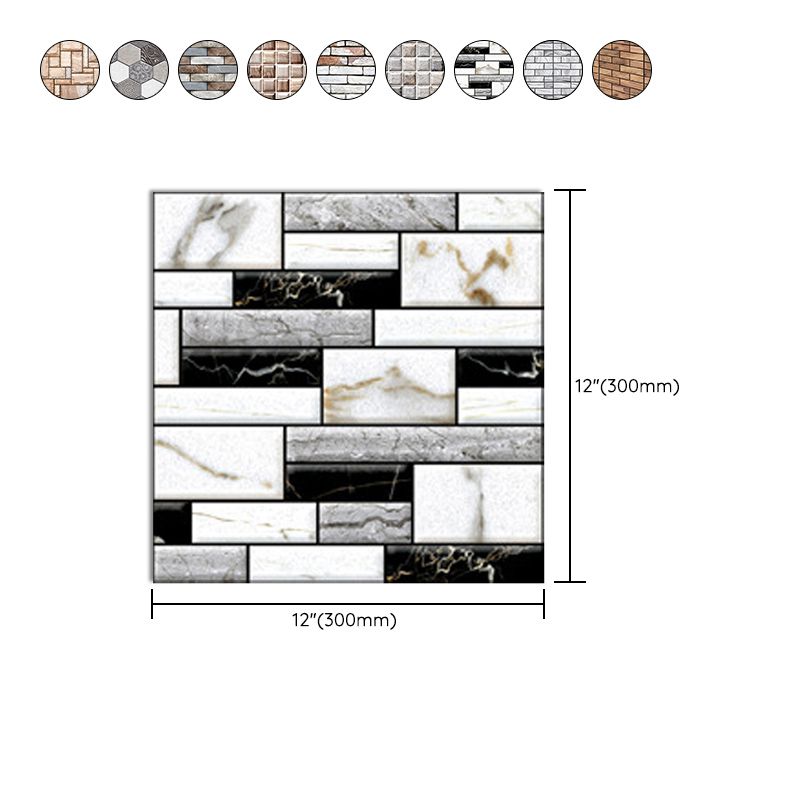 Tile-Peel & Stick Rectangle Waterproof Plastic Peel & Stick Subway Tile for Shower 2-Pack Clearhalo 'Flooring 'Home Improvement' 'home_improvement' 'home_improvement_peel_stick_blacksplash' 'Peel & Stick Backsplash Tile' 'peel_stick_blacksplash' 'Walls & Ceilings' Walls and Ceiling' 1200x1200_763c747d-610b-48cd-9781-7134213648af