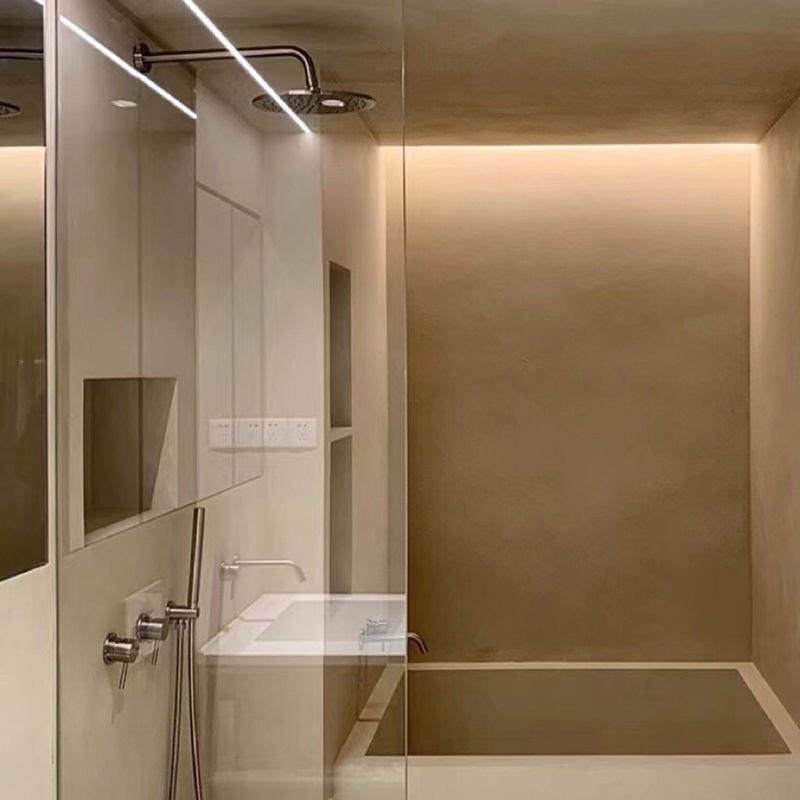 Modern Shower Set Brass Adjustable Water Flow Ceiling Mounted Shower Head Combo Clearhalo 'Bathroom Remodel & Bathroom Fixtures' 'Home Improvement' 'home_improvement' 'home_improvement_shower_faucets' 'Shower Faucets & Systems' 'shower_faucets' 'Showers & Bathtubs Plumbing' 'Showers & Bathtubs' 1200x1200_7642b7e8-2ffa-4ae0-ae0a-b1139dfcc2e6