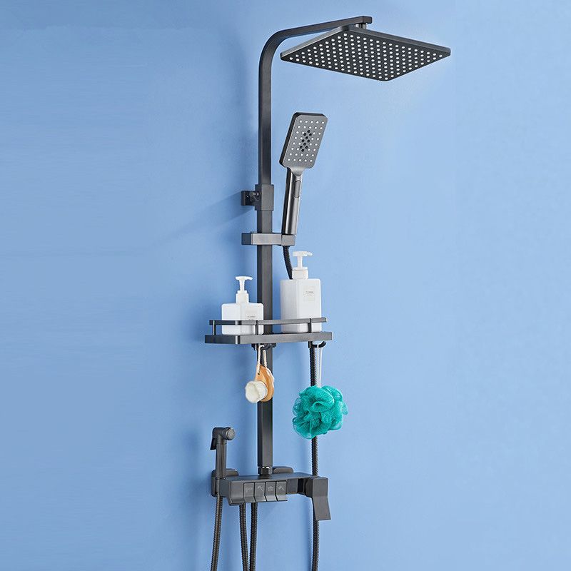 Modern Adjustable Shower Stainless Steel Shower Head Shower Faucet on Wall Clearhalo 'Bathroom Remodel & Bathroom Fixtures' 'Home Improvement' 'home_improvement' 'home_improvement_shower_faucets' 'Shower Faucets & Systems' 'shower_faucets' 'Showers & Bathtubs Plumbing' 'Showers & Bathtubs' 1200x1200_7642ccf8-e52a-412f-a249-6ca7ababe7e8