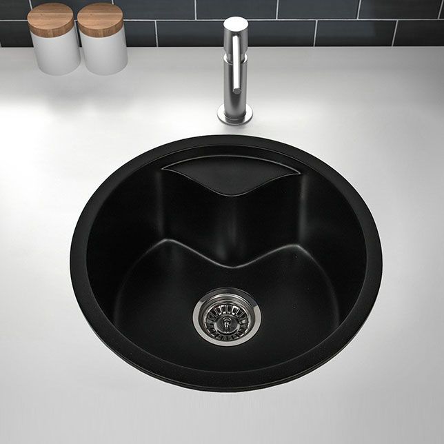 Modern Round Quartz Sink Solid Color Kitchen Sink with Faucet Clearhalo 'Home Improvement' 'home_improvement' 'home_improvement_kitchen_sinks' 'Kitchen Remodel & Kitchen Fixtures' 'Kitchen Sinks & Faucet Components' 'Kitchen Sinks' 'kitchen_sinks' 1200x1200_76563188-5308-4f17-946a-a061b3dac6c6