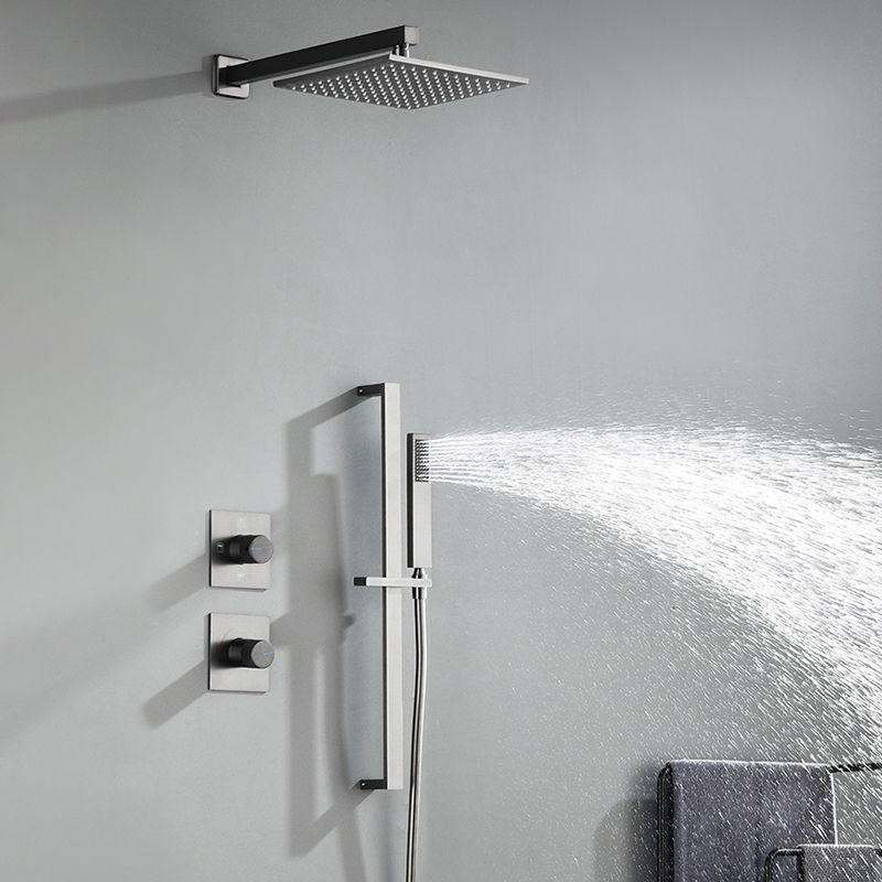 Modern Shower Trim Brass Handheld Shower Head Wall Mounted Shower System Clearhalo 'Bathroom Remodel & Bathroom Fixtures' 'Home Improvement' 'home_improvement' 'home_improvement_shower_faucets' 'Shower Faucets & Systems' 'shower_faucets' 'Showers & Bathtubs Plumbing' 'Showers & Bathtubs' 1200x1200_7666ed72-7044-4058-b32d-ff2652d4f821