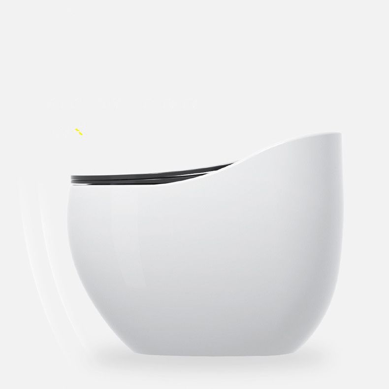 1-Piece Round Flush Toilet 0.8/1.28 GPF Ceramic Toilet Bowl for Bathroom Clearhalo 'Bathroom Remodel & Bathroom Fixtures' 'Home Improvement' 'home_improvement' 'home_improvement_toilets' 'Toilets & Bidets' 'Toilets' 1200x1200_766e0f6f-ef55-44b7-a378-0889ddf0b6d5