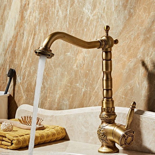 Brass Traditional Wide Spread Bathroom Faucet Lever Lavatory Faucet Clearhalo 'Bathroom Remodel & Bathroom Fixtures' 'Bathroom Sink Faucets' 'Bathroom Sinks & Faucet Components' 'bathroom_sink_faucets' 'Home Improvement' 'home_improvement' 'home_improvement_bathroom_sink_faucets' 1200x1200_768cde05-7784-458a-b0bb-36853ba1aebf
