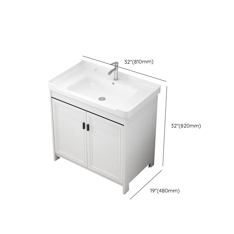 Modern Bathroom Sink Vanity Freestanding Single-Sink Bathroom Vanity Set Clearhalo 'Bathroom Remodel & Bathroom Fixtures' 'Bathroom Vanities' 'bathroom_vanities' 'Home Improvement' 'home_improvement' 'home_improvement_bathroom_vanities' 1200x1200_768cf5e1-b8ec-4ab8-887a-1db46fc9ab05