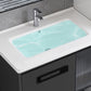 Sink Vanity Wall Mounted Rectangular Drawers Ceramic Sink Vanity Set Clearhalo 'Bathroom Remodel & Bathroom Fixtures' 'Bathroom Vanities' 'bathroom_vanities' 'Home Improvement' 'home_improvement' 'home_improvement_bathroom_vanities' 1200x1200_7691dcc2-925e-4f83-a3a9-d260aa3c19d8