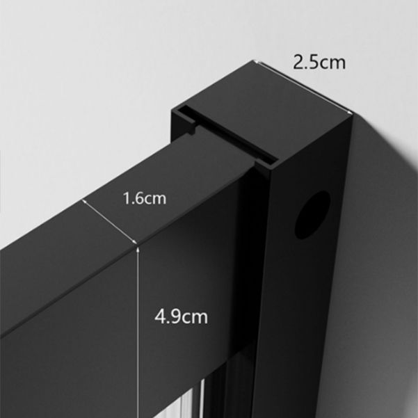 Black Framed Square Shower Enclosure Tempered Glass Shower Stall Clearhalo 'Bathroom Remodel & Bathroom Fixtures' 'Home Improvement' 'home_improvement' 'home_improvement_shower_stalls_enclosures' 'Shower Stalls & Enclosures' 'shower_stalls_enclosures' 'Showers & Bathtubs' 1200x1200_76994d43-6e9a-48a8-8d5b-6ad04758ae20