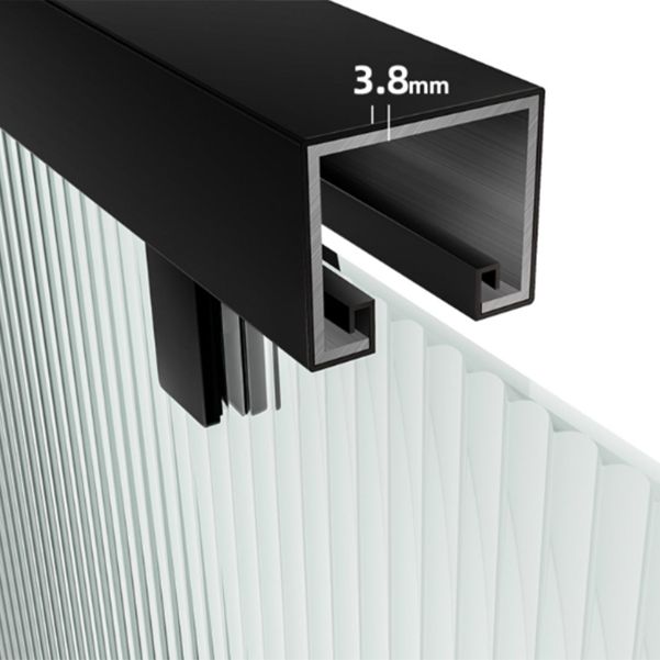 Double Sliding Shower Doors Black Tempered Glass Shower Bath Door Clearhalo 'Bathroom Remodel & Bathroom Fixtures' 'Home Improvement' 'home_improvement' 'home_improvement_shower_tub_doors' 'Shower and Tub Doors' 'shower_tub_doors' 'Showers & Bathtubs' 1200x1200_76b3073d-7e8d-483d-a8f7-6685a24bf7e1