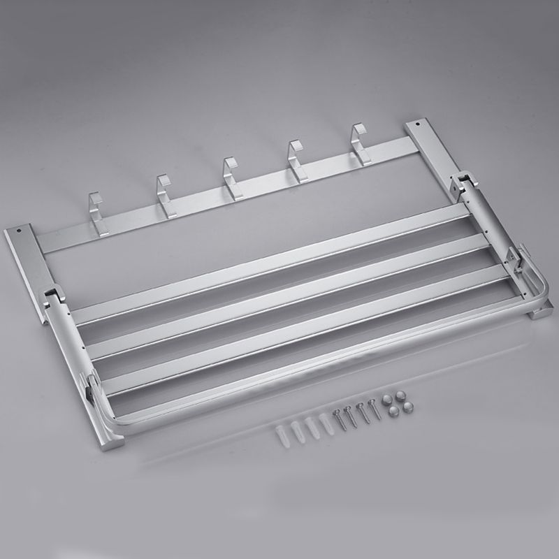 5-Piece Bathroom Accessory Set Alumimun Bath Shelf/Towel Bar Included Bathroom Set Clearhalo 'Bathroom Hardware Sets' 'Bathroom Hardware' 'Bathroom Remodel & Bathroom Fixtures' 'bathroom_hardware_sets' 'Home Improvement' 'home_improvement' 'home_improvement_bathroom_hardware_sets' 1200x1200_76c92163-bdfd-42e7-89b6-9e706547546f