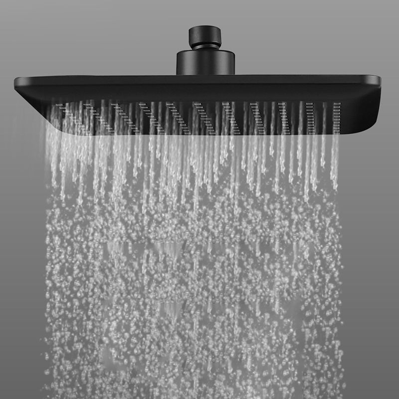 Modern Square Matte Black Shower Head Rain Fall Shower Head Combo Clearhalo 'Bathroom Remodel & Bathroom Fixtures' 'Home Improvement' 'home_improvement' 'home_improvement_shower_heads' 'Shower Heads' 'shower_heads' 'Showers & Bathtubs Plumbing' 'Showers & Bathtubs' 1200x1200_76cbae84-2f29-4369-a9ea-0f23daed8215