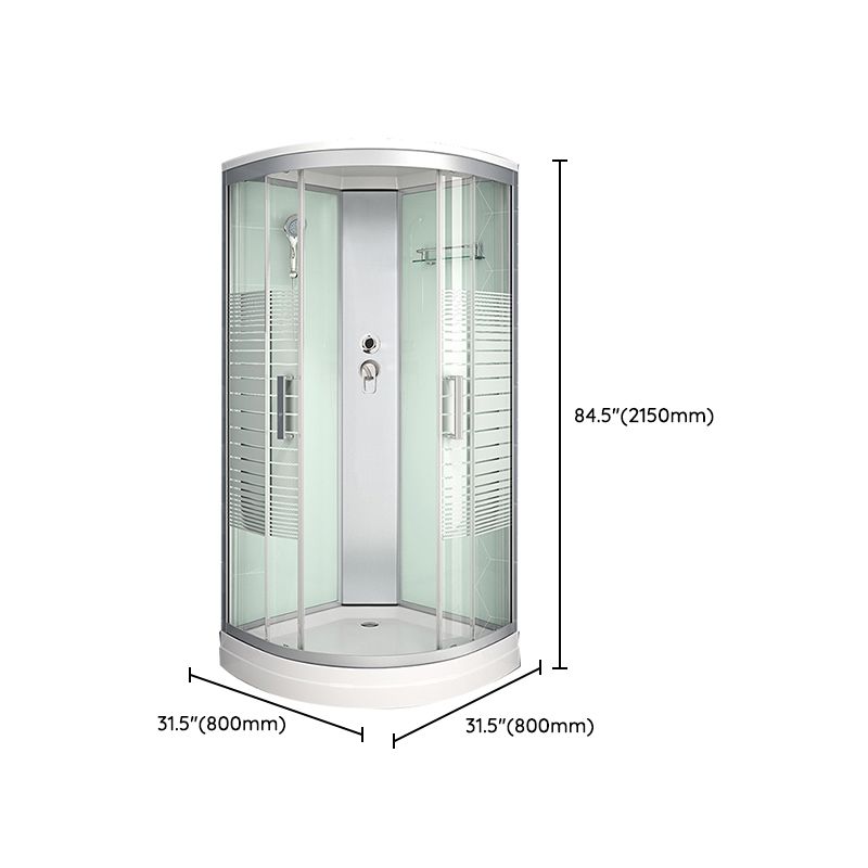 Framed Double Sliding Shower Stall Steam Shower Shower Stall Clearhalo 'Bathroom Remodel & Bathroom Fixtures' 'Home Improvement' 'home_improvement' 'home_improvement_shower_stalls_enclosures' 'Shower Stalls & Enclosures' 'shower_stalls_enclosures' 'Showers & Bathtubs' 1200x1200_76f17200-33f0-4a8c-bf95-cfbde7d9c385