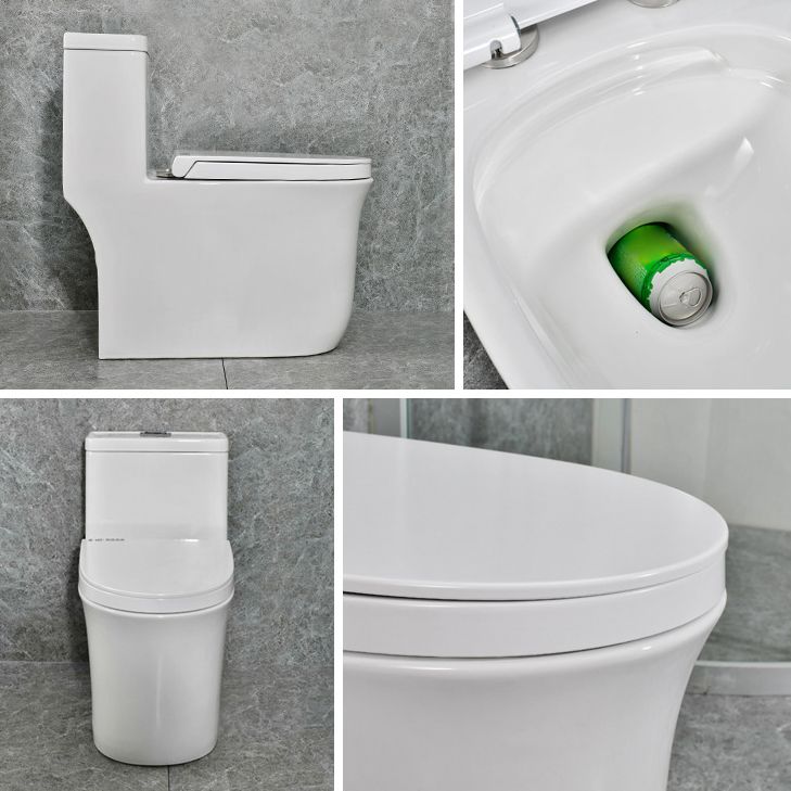 Modern White Flush Toilet Ceramic Elong One-Piece Toilet with Slow Close Seat Clearhalo 'Bathroom Remodel & Bathroom Fixtures' 'Home Improvement' 'home_improvement' 'home_improvement_toilets' 'Toilets & Bidets' 'Toilets' 1200x1200_7718e2ef-73e7-4634-8c0b-25c4aefaf871