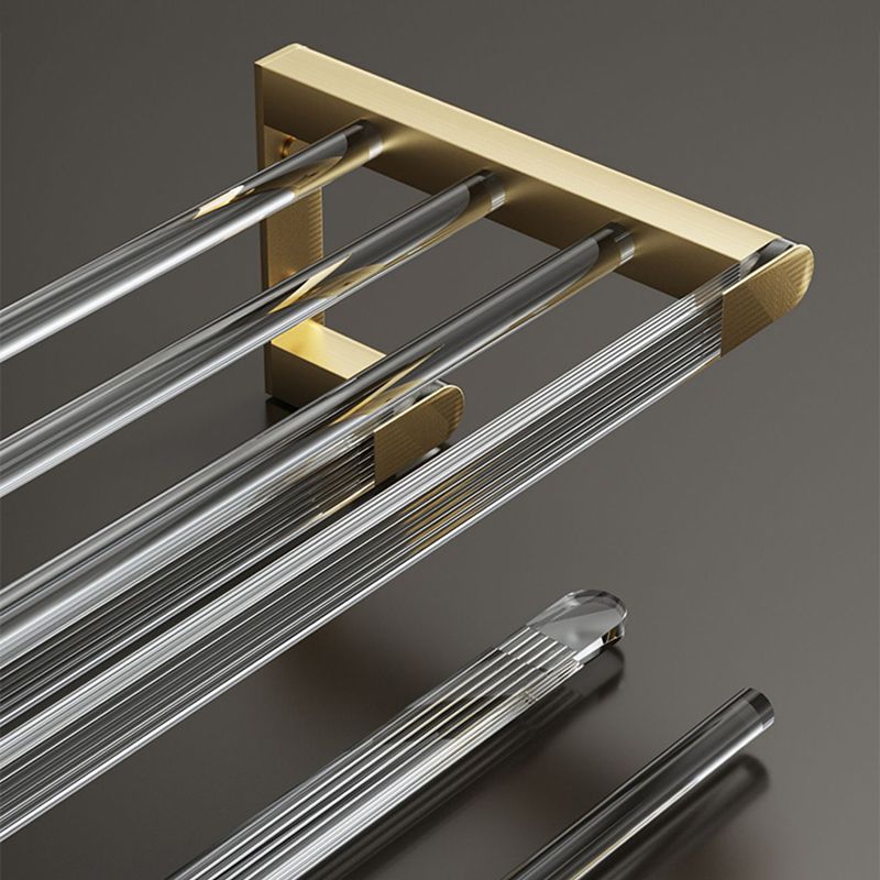 Modern Bathroom Accessory Set in Gold Metal and Acrylic Bath Hardware Set Clearhalo 'Bathroom Hardware Sets' 'Bathroom Hardware' 'Bathroom Remodel & Bathroom Fixtures' 'bathroom_hardware_sets' 'Home Improvement' 'home_improvement' 'home_improvement_bathroom_hardware_sets' 1200x1200_772e4720-9b74-4c43-b1b8-6dd1da3d9e68