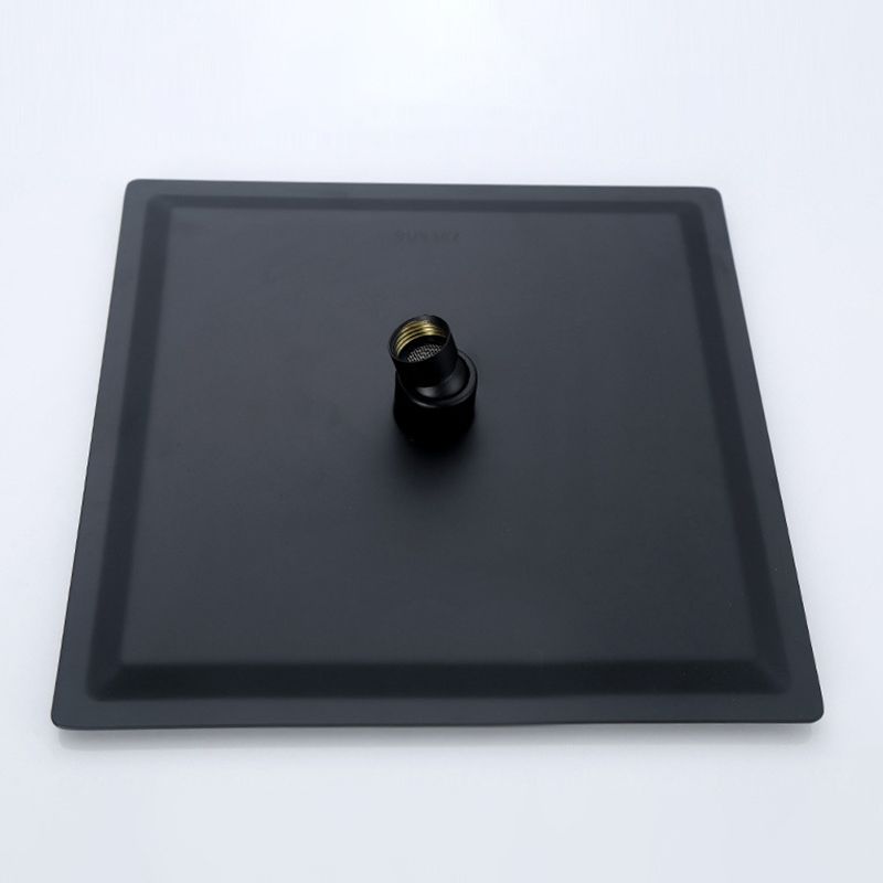 Black Square Fixed Shower Head Modern Style Wall-Mount Showerhead Clearhalo 'Bathroom Remodel & Bathroom Fixtures' 'Home Improvement' 'home_improvement' 'home_improvement_shower_heads' 'Shower Heads' 'shower_heads' 'Showers & Bathtubs Plumbing' 'Showers & Bathtubs' 1200x1200_773d620f-5dc7-4946-9526-800ab1ec78ec