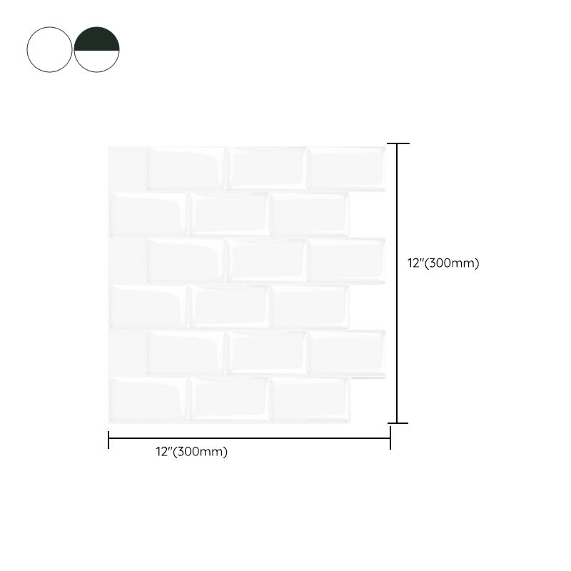 Peel and Stick Subway Tile Waterproof Plastic Rectangle Peel & Stick Tile for Kitchen Clearhalo 'Flooring 'Home Improvement' 'home_improvement' 'home_improvement_peel_stick_blacksplash' 'Peel & Stick Backsplash Tile' 'peel_stick_blacksplash' 'Walls & Ceilings' Walls and Ceiling' 1200x1200_7743af80-7791-4d00-be50-e26b69a88a19