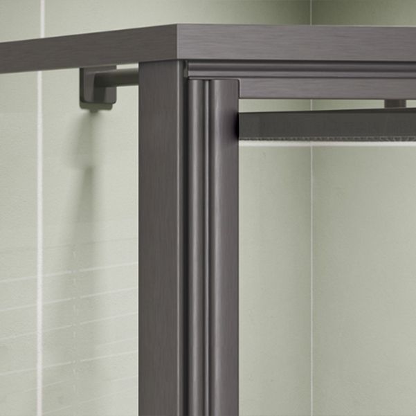 Pivot Diamond-shaped Shower Room Frame Tempered Swing Shower Door Clearhalo 'Bathroom Remodel & Bathroom Fixtures' 'Home Improvement' 'home_improvement' 'home_improvement_shower_tub_doors' 'Shower and Tub Doors' 'shower_tub_doors' 'Showers & Bathtubs' 1200x1200_7749fa9f-9c70-4478-8699-b3730b10d1d8