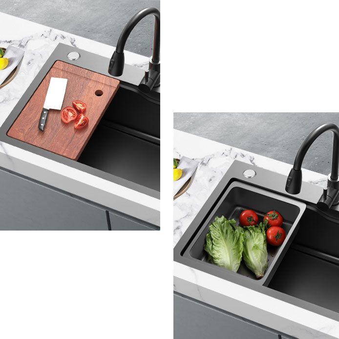 Classic Single Basin Sink Stainless Steel Faucet Sink with Soap Dispenser Clearhalo 'Home Improvement' 'home_improvement' 'home_improvement_kitchen_sinks' 'Kitchen Remodel & Kitchen Fixtures' 'Kitchen Sinks & Faucet Components' 'Kitchen Sinks' 'kitchen_sinks' 1200x1200_7758f0ea-0f18-42d9-8efe-9473e17bc1d3