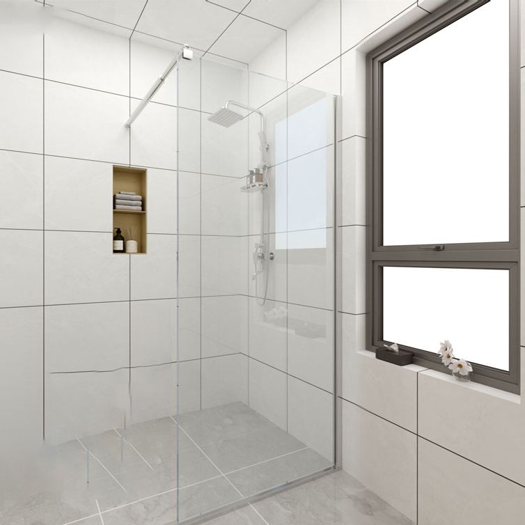 Frameless Transparent Fixed Glass Panel Scratch Resistant Fixed Glass Panel Clearhalo 'Bathroom Remodel & Bathroom Fixtures' 'Home Improvement' 'home_improvement' 'home_improvement_shower_tub_doors' 'Shower and Tub Doors' 'shower_tub_doors' 'Showers & Bathtubs' 1200x1200_7762468f-722a-45b0-a287-418712ae5019