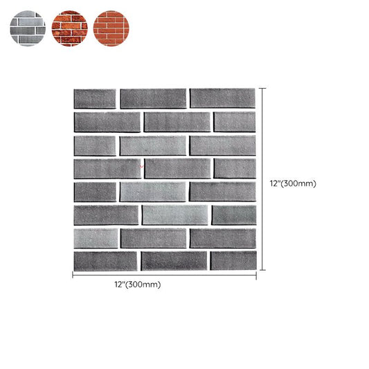 Modern Wall Panel Peel and Stick Brick Print Waterproof Wall Paneling Clearhalo 'Flooring 'Home Improvement' 'home_improvement' 'home_improvement_wall_paneling' 'Wall Paneling' 'wall_paneling' 'Walls & Ceilings' Walls and Ceiling' 1200x1200_77764ef6-ab10-432f-ac99-e7f25e5ad901