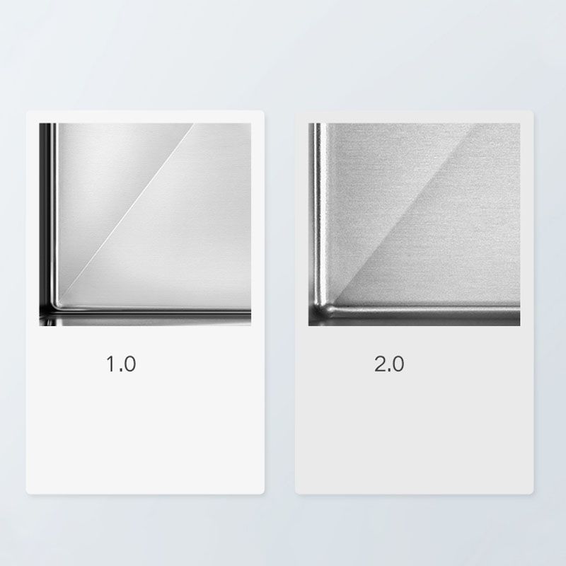 Contemporary Style Kitchen Sink Stainless Steel Kitchen Sink with Basket Strainer Clearhalo 'Home Improvement' 'home_improvement' 'home_improvement_kitchen_sinks' 'Kitchen Remodel & Kitchen Fixtures' 'Kitchen Sinks & Faucet Components' 'Kitchen Sinks' 'kitchen_sinks' 1200x1200_777f8495-731b-4faf-beaf-41ef480b9c7b