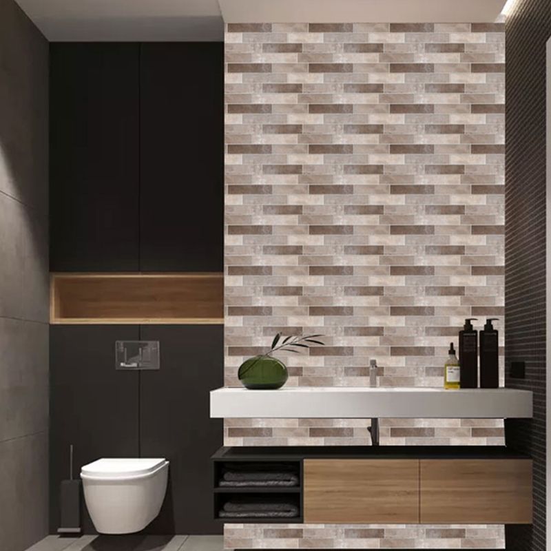 Peel & Stick Subway Tile Rectangle Water Resistant Plastic Peel & Stick Tile for Shower Clearhalo 'Flooring 'Home Improvement' 'home_improvement' 'home_improvement_peel_stick_blacksplash' 'Peel & Stick Backsplash Tile' 'peel_stick_blacksplash' 'Walls & Ceilings' Walls and Ceiling' 1200x1200_77bbc706-f7bc-4223-bf2c-570fbecb4c38