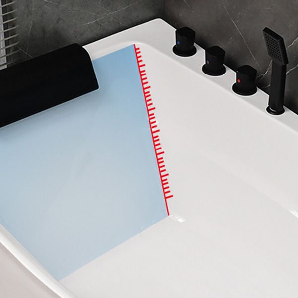 Modern Corner Acrylic Bathtub Soaking White Back to Wall Bath Clearhalo 'Bathroom Remodel & Bathroom Fixtures' 'Bathtubs' 'Home Improvement' 'home_improvement' 'home_improvement_bathtubs' 'Showers & Bathtubs' 1200x1200_77c3c623-a774-4e77-b9f9-3e0b2f8b4d6b
