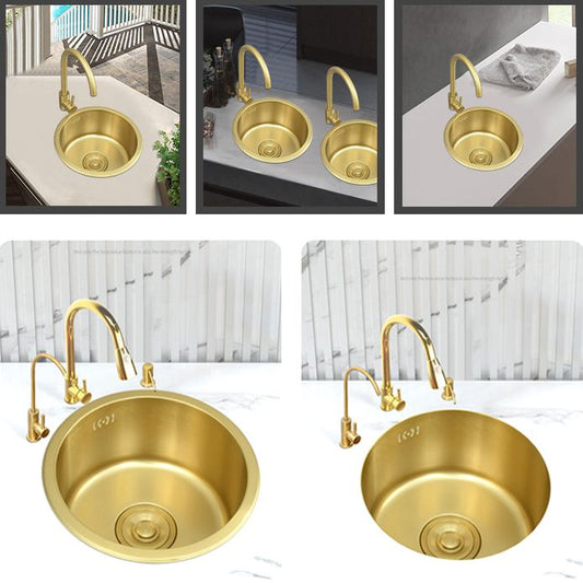 Golden Round Stainless Steel Drop-In Kitchen Sink with Drain Assembly Clearhalo 'Home Improvement' 'home_improvement' 'home_improvement_kitchen_sinks' 'Kitchen Remodel & Kitchen Fixtures' 'Kitchen Sinks & Faucet Components' 'Kitchen Sinks' 'kitchen_sinks' 1200x1200_77c676c2-21e9-4634-bbe7-9d483ec7985f