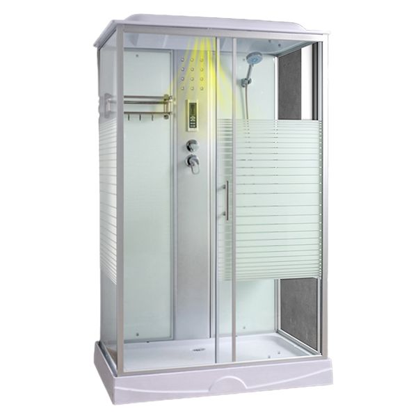Rectangle Shower Stall Tempered Glass Shower Stall with Towel Bar Clearhalo 'Bathroom Remodel & Bathroom Fixtures' 'Home Improvement' 'home_improvement' 'home_improvement_shower_stalls_enclosures' 'Shower Stalls & Enclosures' 'shower_stalls_enclosures' 'Showers & Bathtubs' 1200x1200_77c8d373-0562-4983-a1cc-7d209b245aa0