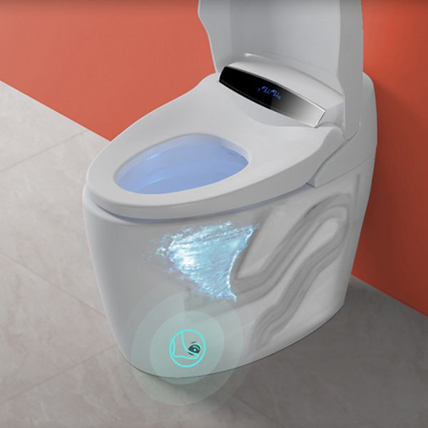 Modern Heated Seat Flush Toilet Floor Mount White Toilet with Toilet Seat Clearhalo 'Bathroom Remodel & Bathroom Fixtures' 'Home Improvement' 'home_improvement' 'home_improvement_toilets' 'Toilets & Bidets' 'Toilets' 1200x1200_77e66b84-c23f-4d6d-b61c-6b41826c1dc0