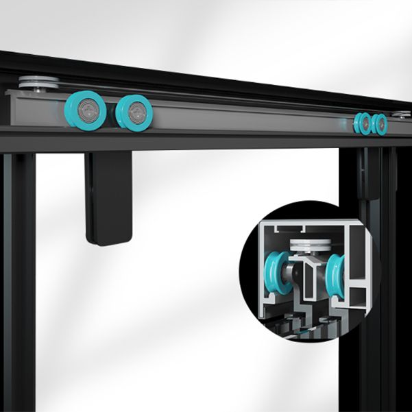 Single Sliding Frame Shower Bath Door Black Clear Shower Doors Clearhalo 'Bathroom Remodel & Bathroom Fixtures' 'Home Improvement' 'home_improvement' 'home_improvement_shower_tub_doors' 'Shower and Tub Doors' 'shower_tub_doors' 'Showers & Bathtubs' 1200x1200_77f3b65f-23fa-418f-af83-8c7609f13ca7