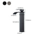 Vanity Sink Faucet Waterfall Spout Single Handle Faucet with LED Light Clearhalo 'Bathroom Remodel & Bathroom Fixtures' 'Bathroom Sink Faucets' 'Bathroom Sinks & Faucet Components' 'bathroom_sink_faucets' 'Home Improvement' 'home_improvement' 'home_improvement_bathroom_sink_faucets' 1200x1200_77fd9f1c-4037-492c-ab6f-3057d2382c54