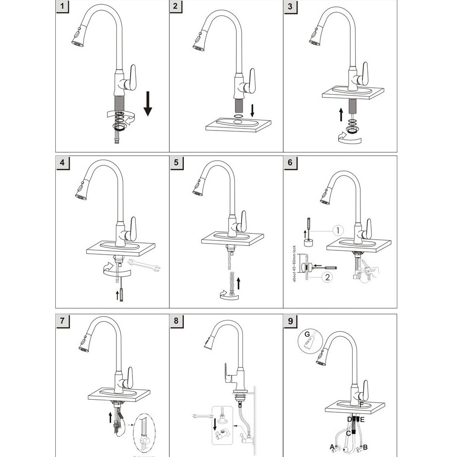Modern 1-Handle Faucets Pull down Copper with Water Dispenser Standard Kitchen Faucets Clearhalo 'Home Improvement' 'home_improvement' 'home_improvement_kitchen_faucets' 'Kitchen Faucets' 'Kitchen Remodel & Kitchen Fixtures' 'Kitchen Sinks & Faucet Components' 'kitchen_faucets' 1200x1200_7800a58b-dbaf-4890-b0ef-a918e1738f98