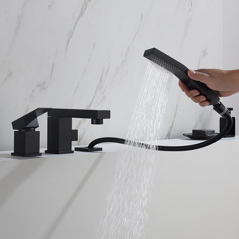 Deck Mounted Metal Freestanding Tub Filler Single Handle Freestanding Faucet Clearhalo 'Bathroom Remodel & Bathroom Fixtures' 'Bathtub Faucets' 'bathtub_faucets' 'Home Improvement' 'home_improvement' 'home_improvement_bathtub_faucets' 1200x1200_7835ac67-46f3-472e-aa46-953337d03f2f