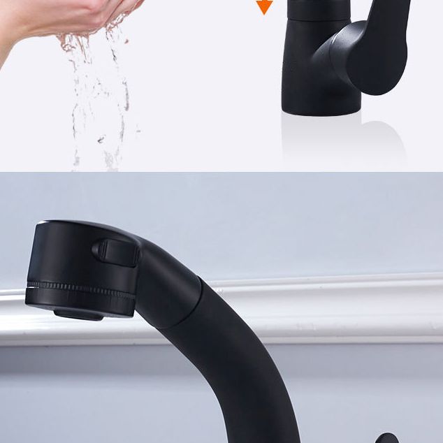 Modern 1-Handle Faucet 1-Hole with Water Dispenser Copper Pull down Faucet Clearhalo 'Home Improvement' 'home_improvement' 'home_improvement_kitchen_faucets' 'Kitchen Faucets' 'Kitchen Remodel & Kitchen Fixtures' 'Kitchen Sinks & Faucet Components' 'kitchen_faucets' 1200x1200_7852f376-d804-4925-836c-cea14842fe3e