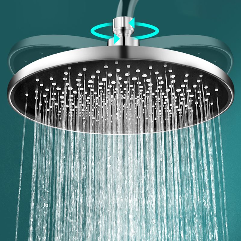 Contemporary Shower Head Combo Rain Fall Chrome Wall-Mount Shower Head Clearhalo 'Bathroom Remodel & Bathroom Fixtures' 'Home Improvement' 'home_improvement' 'home_improvement_shower_heads' 'Shower Heads' 'shower_heads' 'Showers & Bathtubs Plumbing' 'Showers & Bathtubs' 1200x1200_78565589-69d2-4509-816c-dfd0eaa848fc
