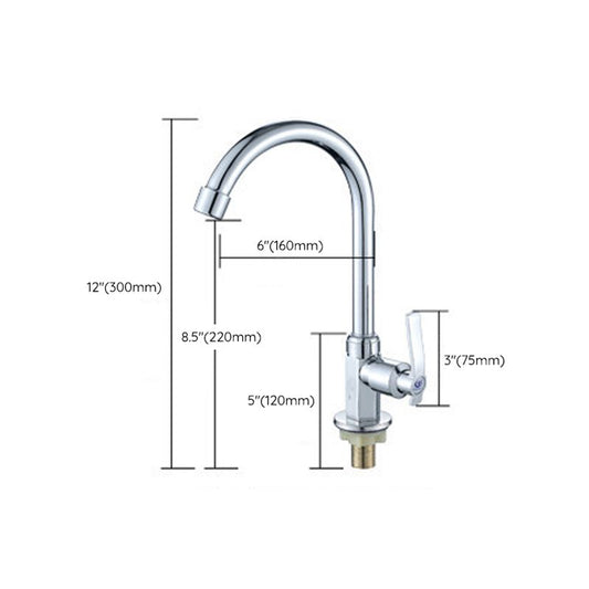Modern Pull down Water Filler 1-Lever High Arch Kitchen Faucet with Deck Plate Clearhalo 'Home Improvement' 'home_improvement' 'home_improvement_kitchen_faucets' 'Kitchen Faucets' 'Kitchen Remodel & Kitchen Fixtures' 'Kitchen Sinks & Faucet Components' 'kitchen_faucets' 1200x1200_7869ab45-aa58-4e57-b6b7-e35de313359b